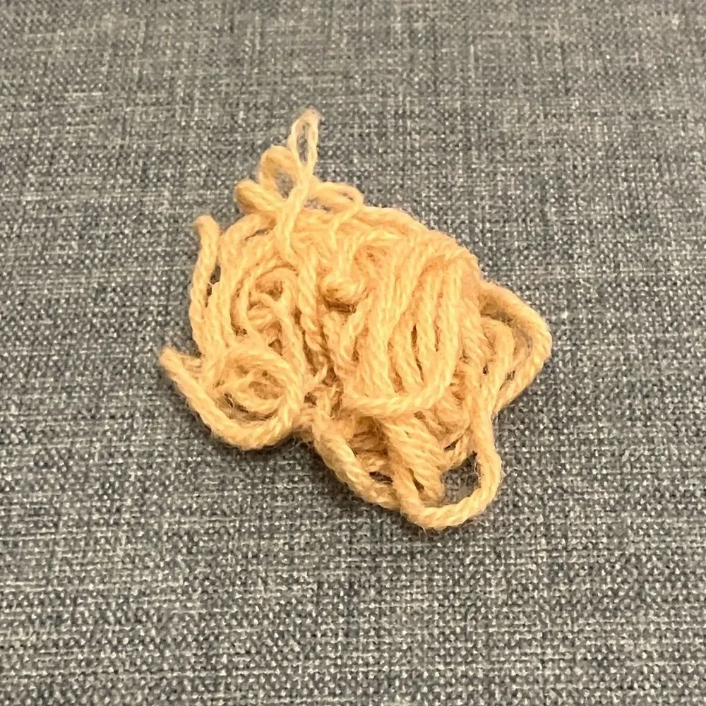 Off-White Needlepoint Thread Yarn